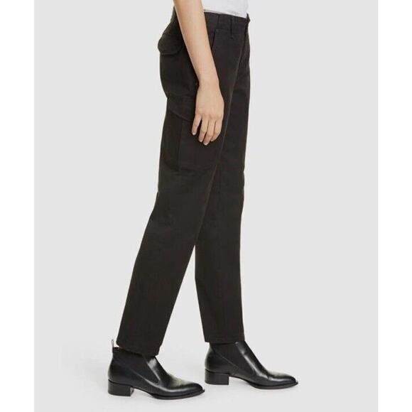 Rag & Bone Women's Black Buckley High-Rise Stretch Cargo Chino Pants Sz 32 BZ - Picture 3 of 7